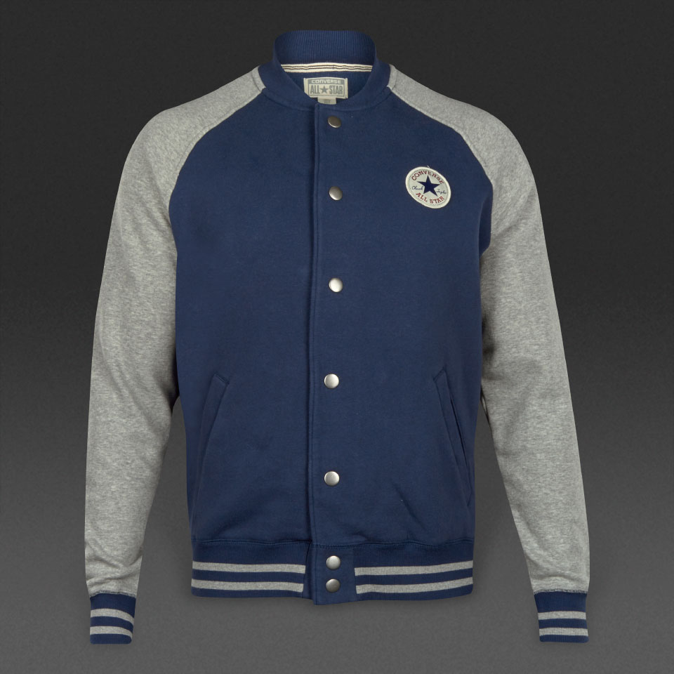 Converse Core Snap Baseball Jacket Nightime Navy for Men